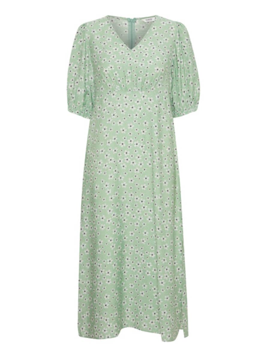 b.young Ibano Dress Fair Green Flower