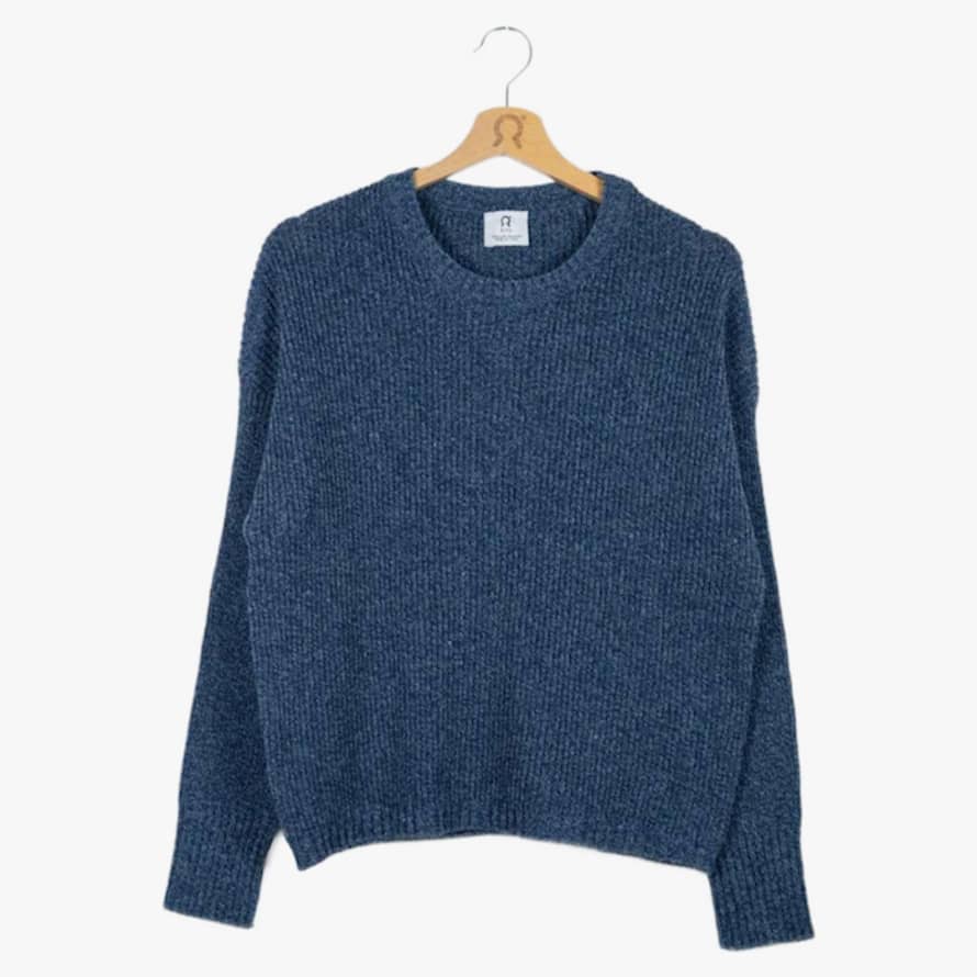 Rifo Daria Recycled Cotton Sweater in Blue