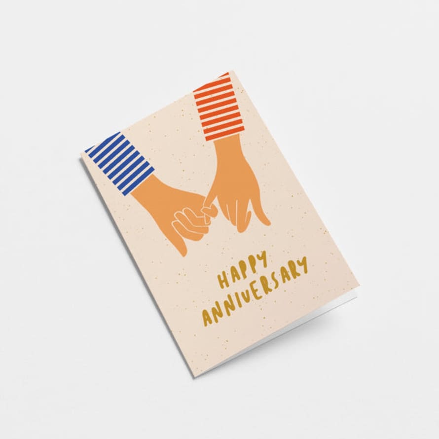 graphic  factory Happy Anniversary Holding Hands Card