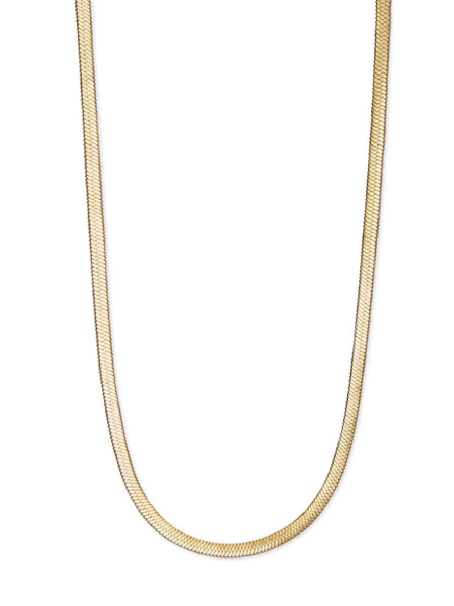 Nordic Muse Gold Snake Chain Choker Necklace