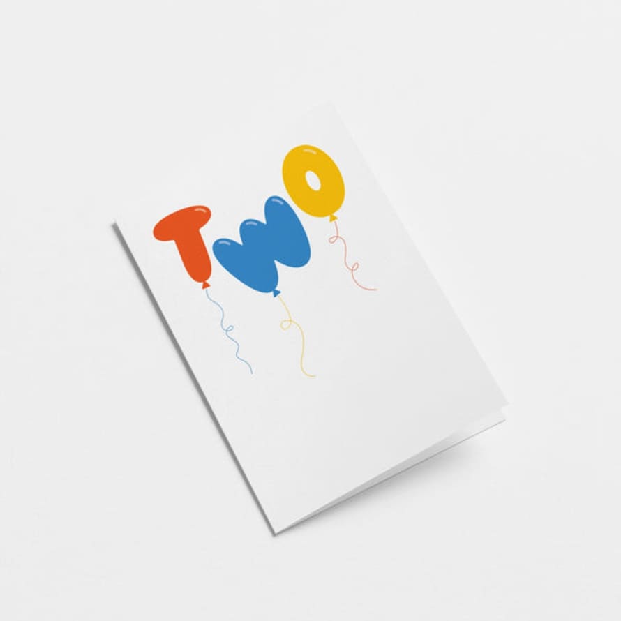 graphic  factory Birthday Balloons Two! Birthday Card