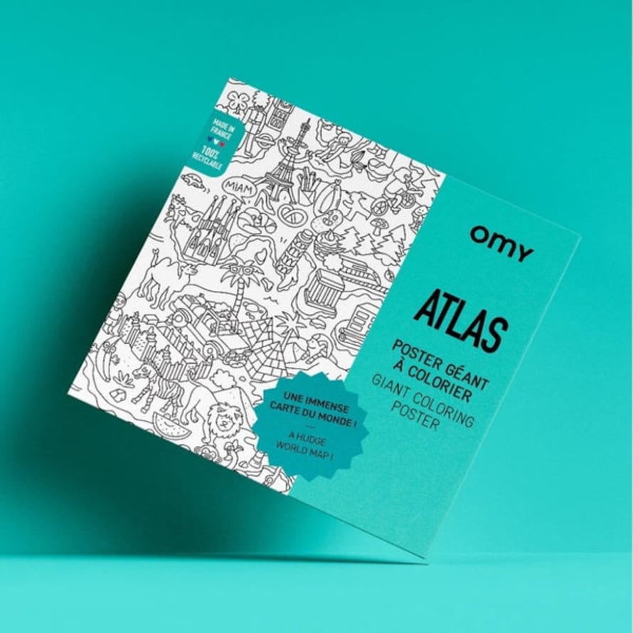 OMY Giant Colouring Poster - Atlas