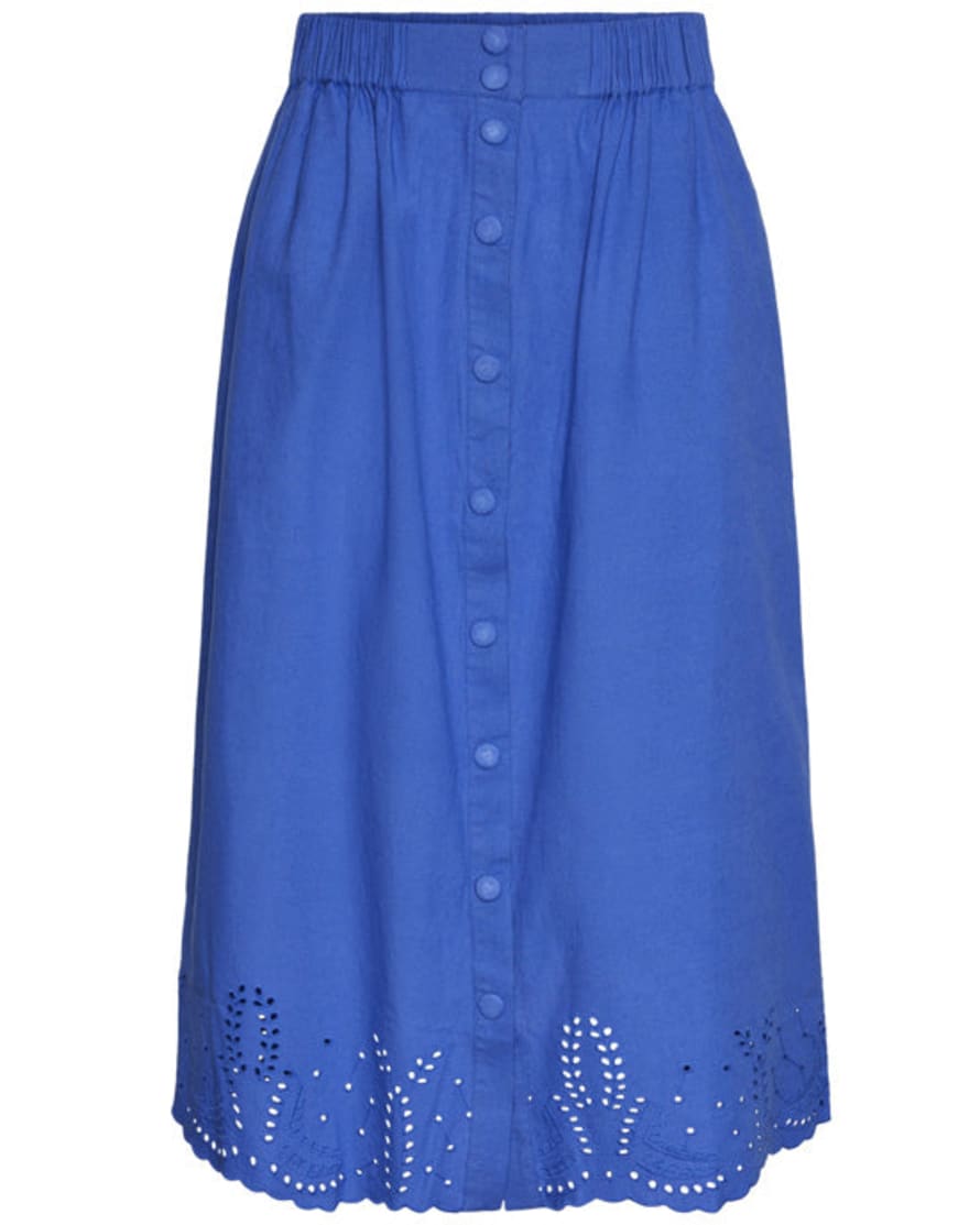 Y.A.S Bira Midi Skirt Dazzling Blue