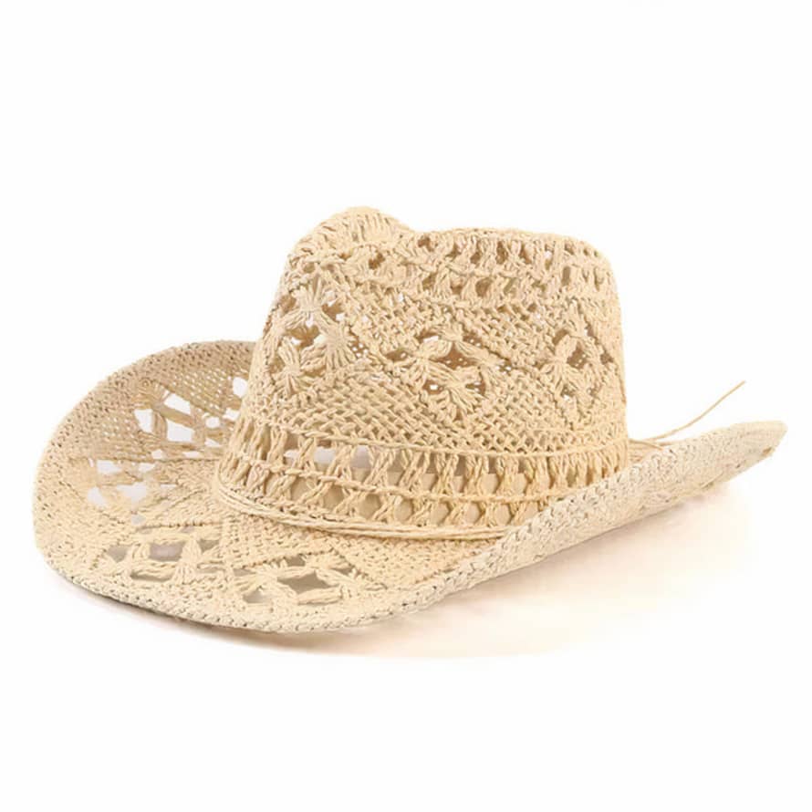 bon bon fistral Western Style Sun Hat - Natural