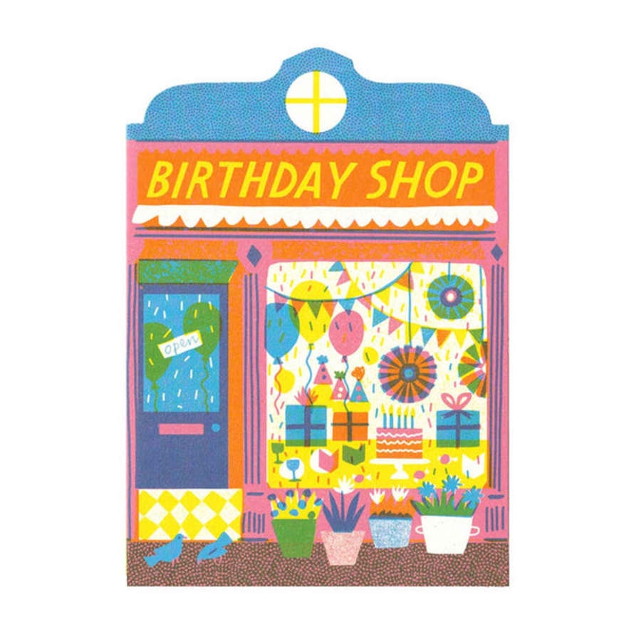 The Printed Peanut Birthday Shop Die Cut Card