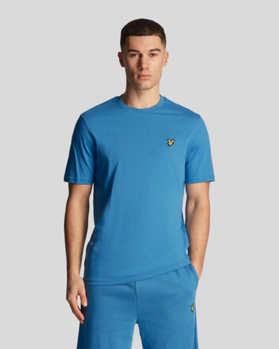 Lyle and Scott Plain T-shirt In Spring Blue