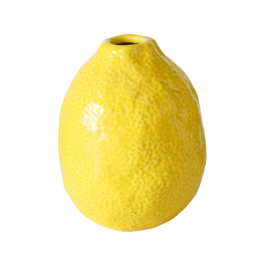 &Quirky Summer Zest Lemon Shaped Tall Mini Vase