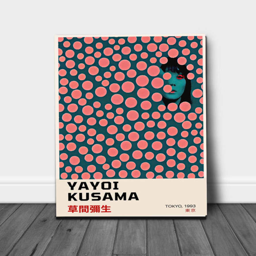 Stanley Street Studio Yayoi Kusama Japanese 1993 Pink Art Print: A5