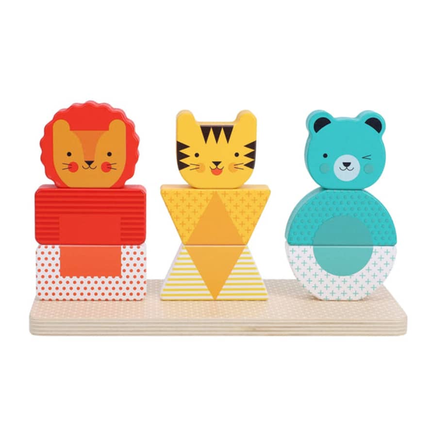 PetitCollage Puzzle Apilable Lion, Tiger, And Bear