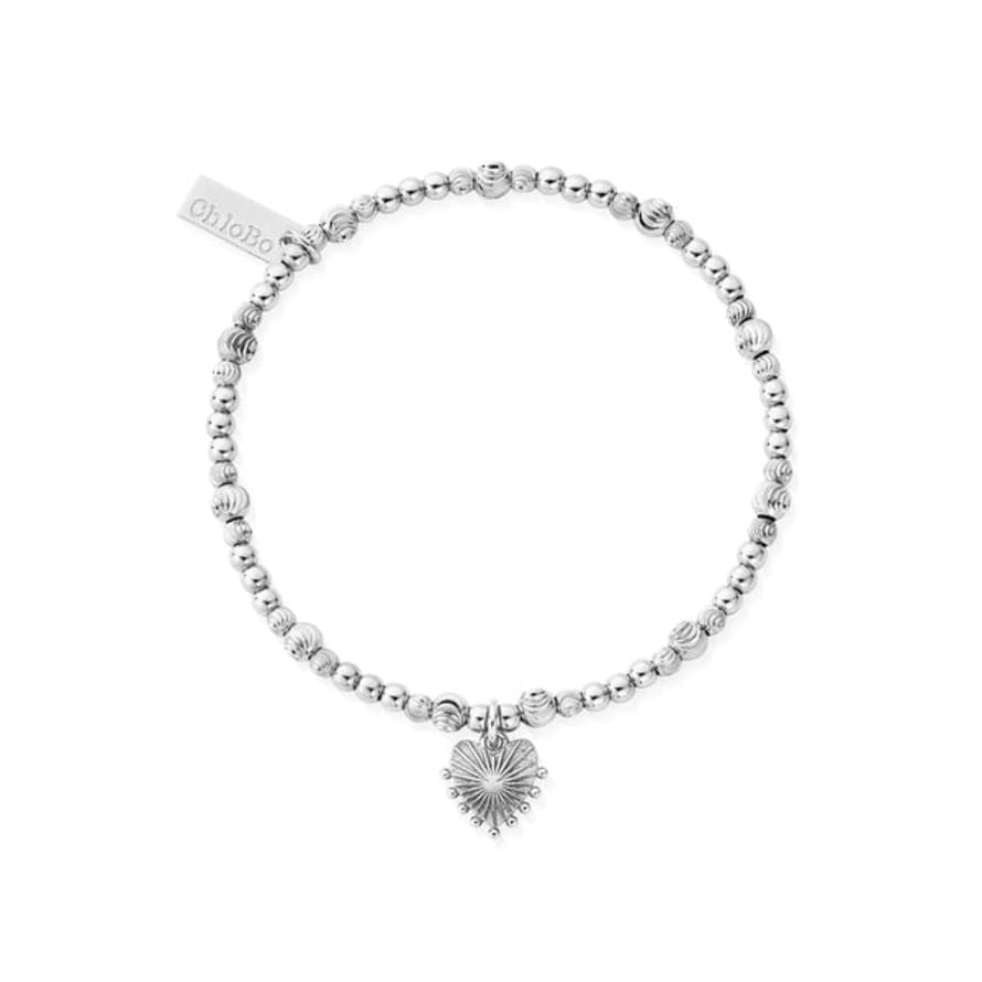 ChloBo Cute Sparkle Glowing Beauty Bracelet - Silver