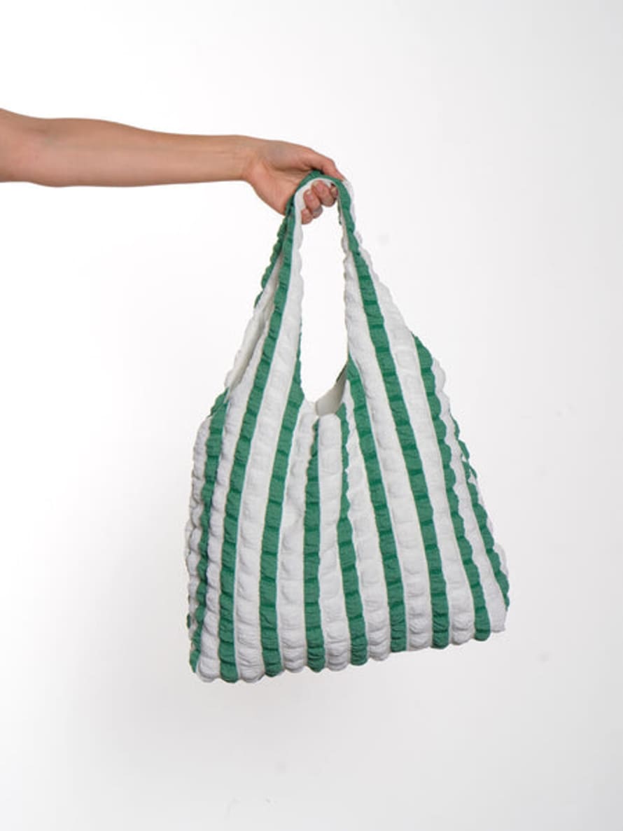 Quirkiness by P Candy Bag - Green Stripe