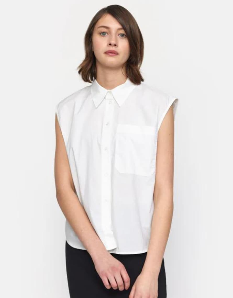 esmé studios Esme Studios Malina Sleeveless Shirt White