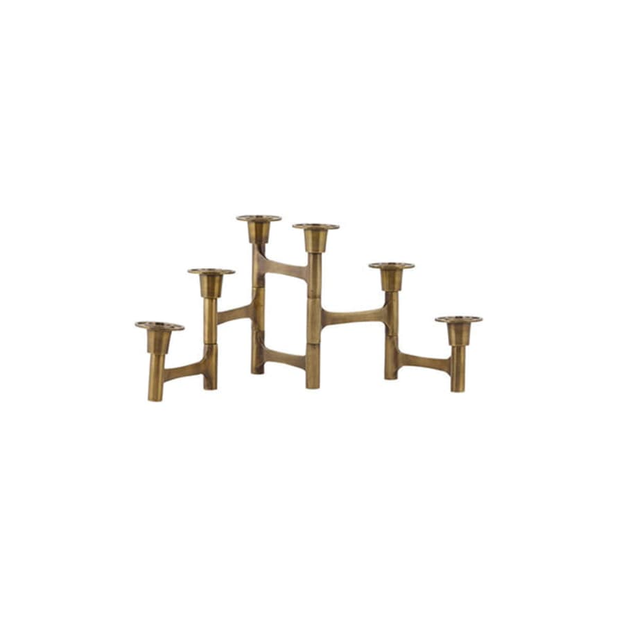 House Doctor Candle Stand W. 6 Cups, Hdmove In Brass