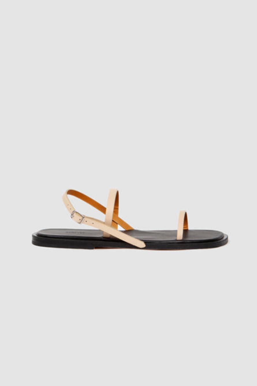 Auralee Leather Sandals Beige