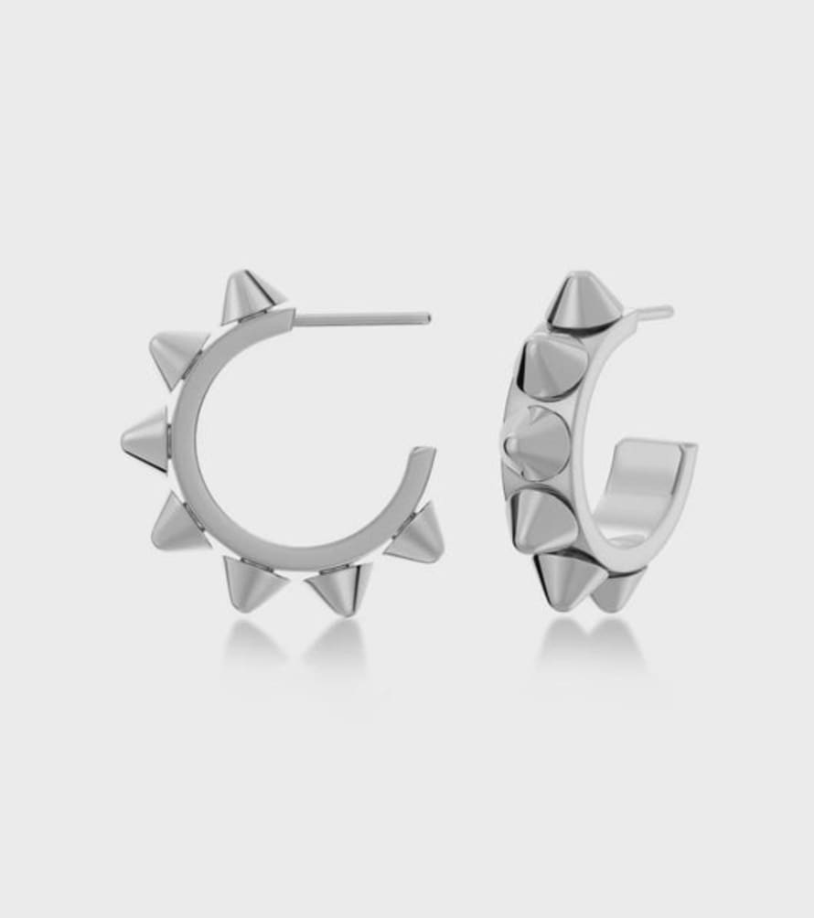 Edblad Peak Creoles Small Earrings - Steel