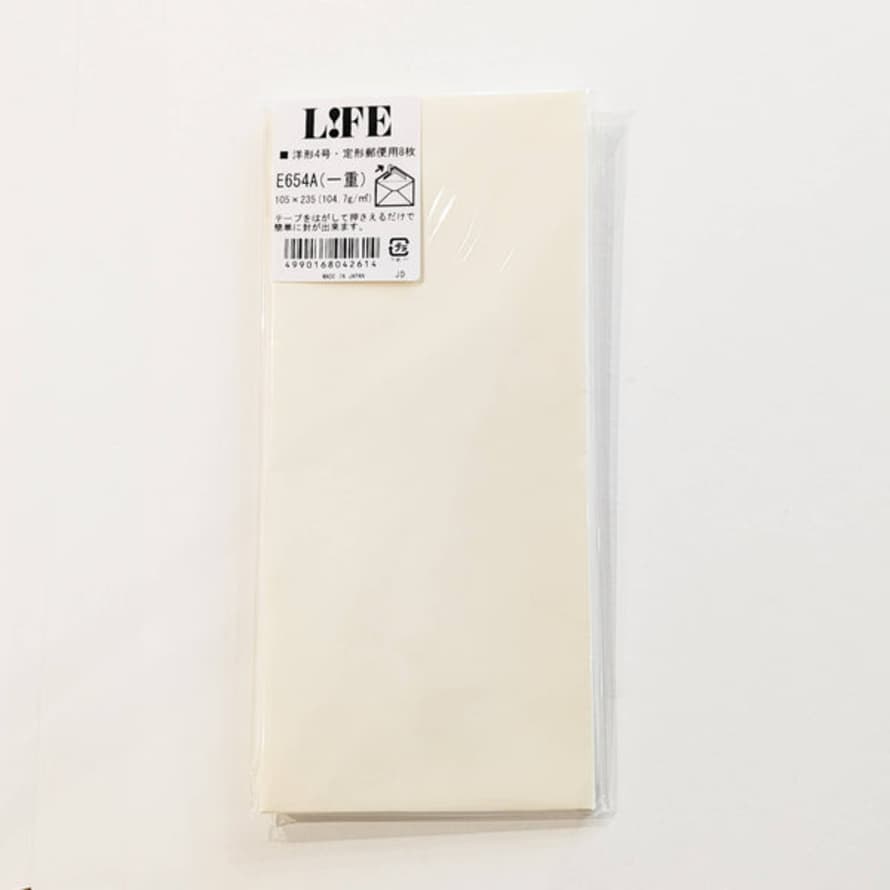 Life Cream Dl Envelopes - Pack Of 8