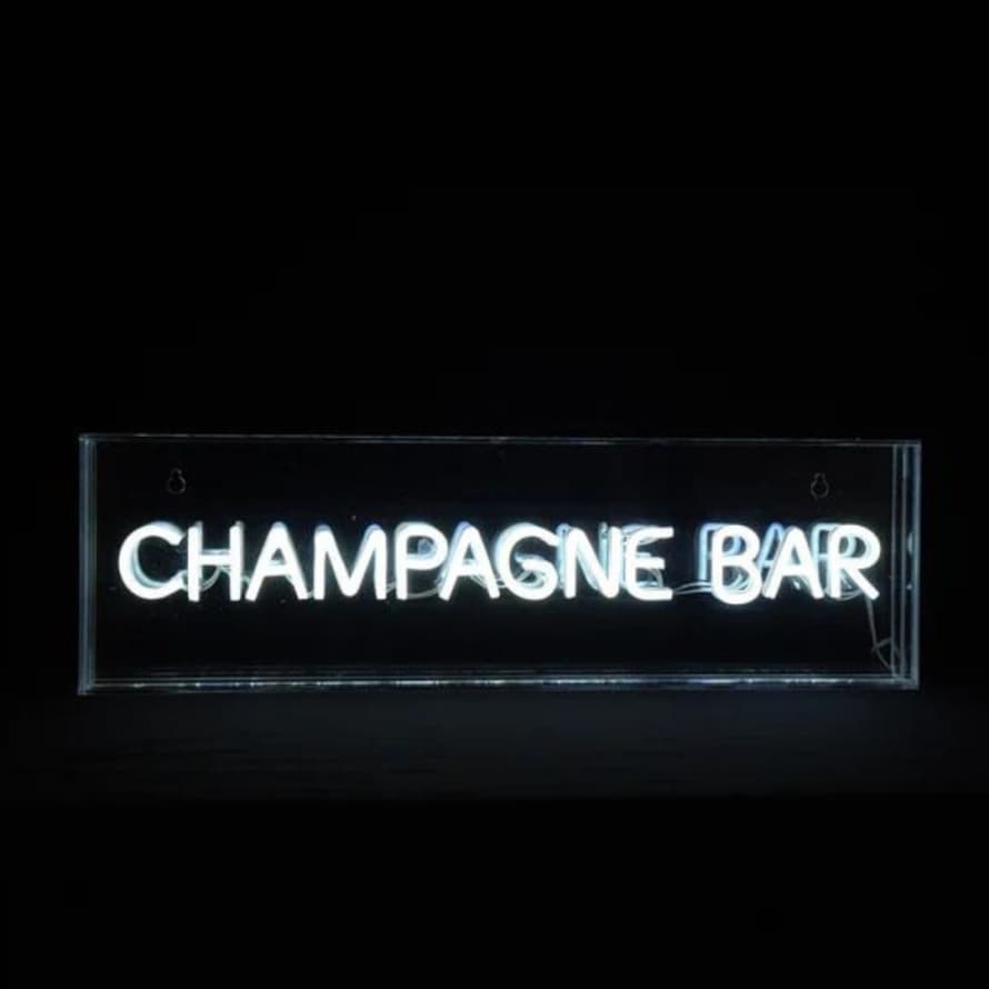 Amber Bright Creations Champagne Bar Neon Acrylic Light Box