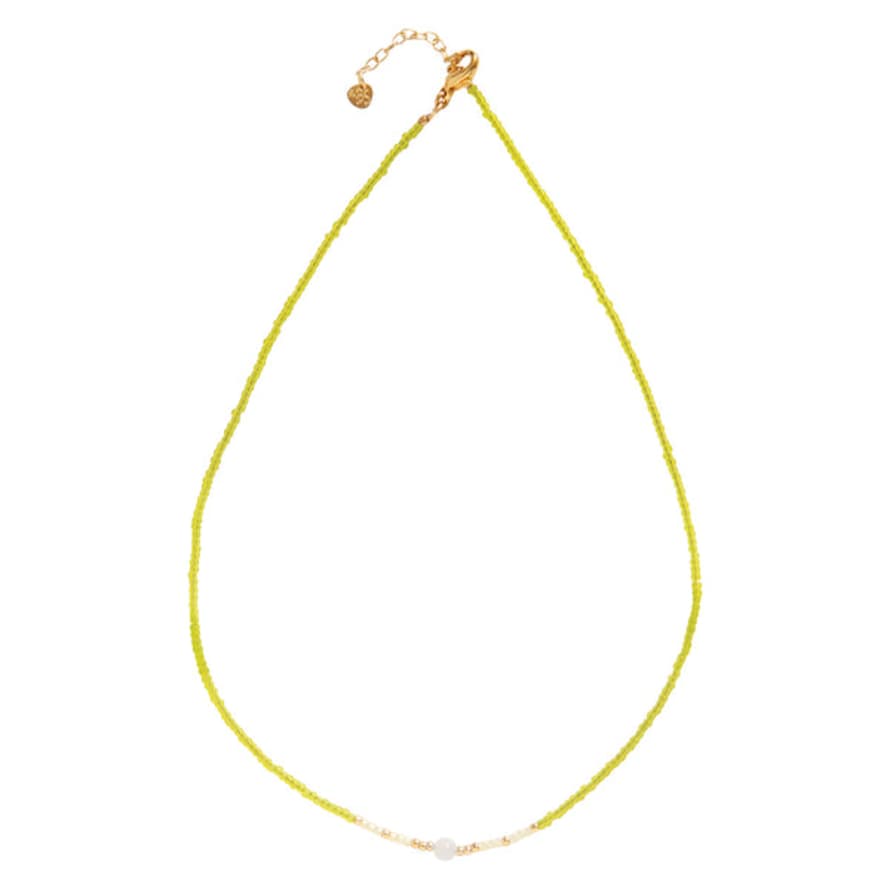 A Beautiful Story Excitement Moonstone Gold Coloured Necklace