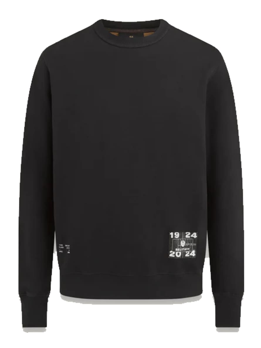 Belstaff Centenary Applique Label Sweatshirt Black