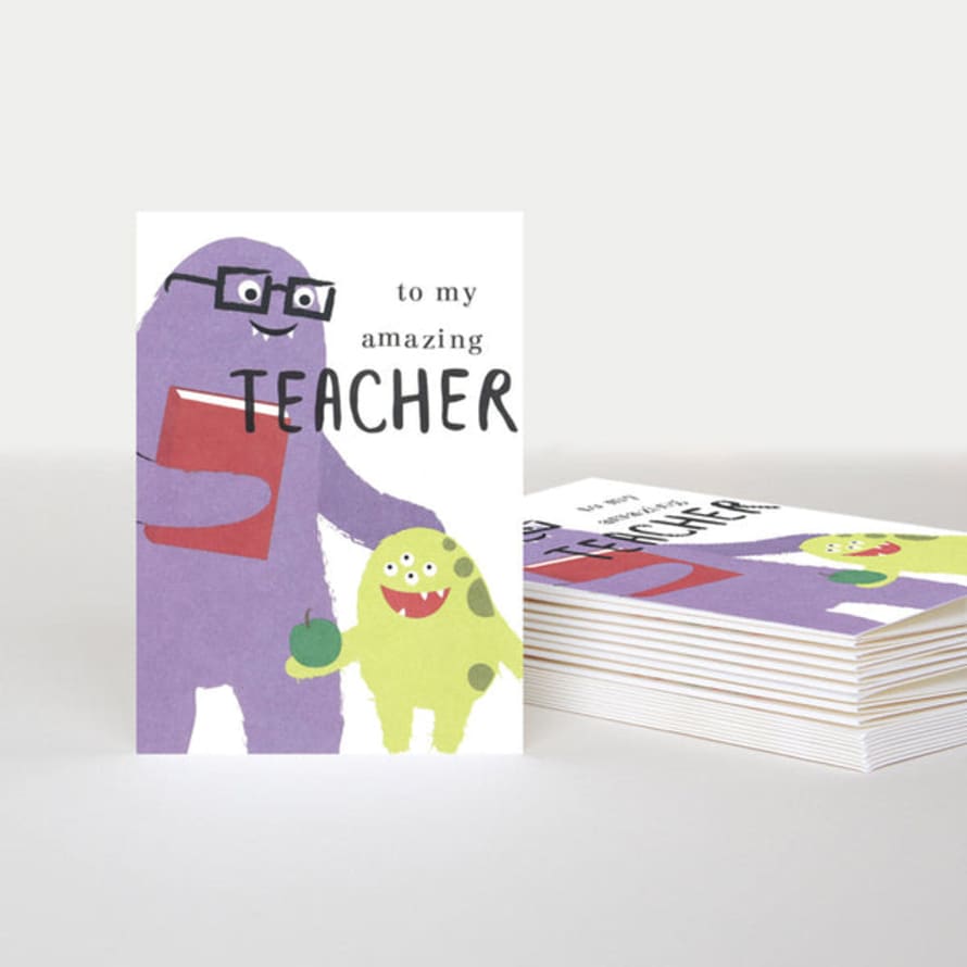 Caroline Gardner 10pk Cards Amazing Teacher Monsters