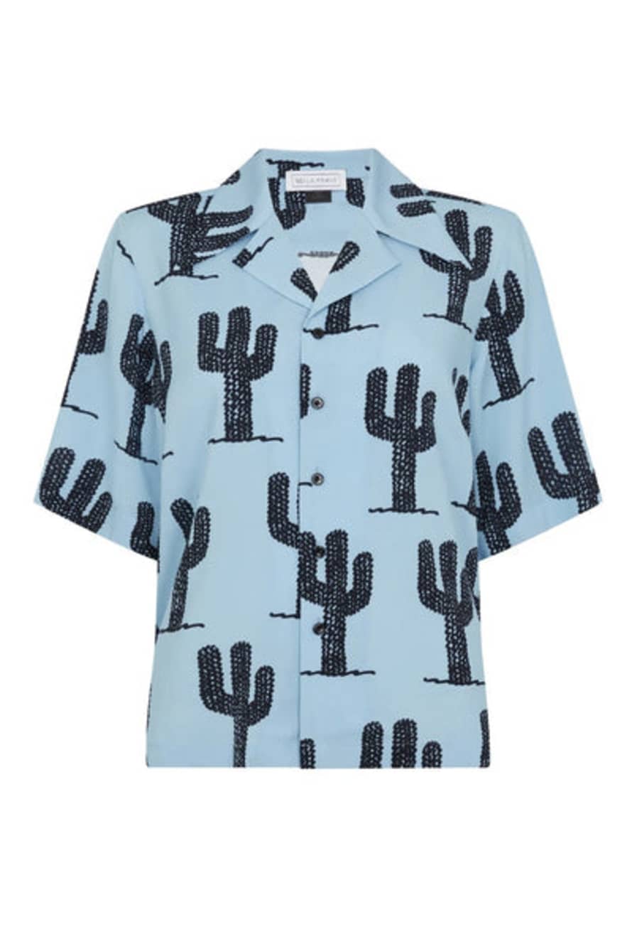 Bella Freud  Cactus Blue Holiday Shirt