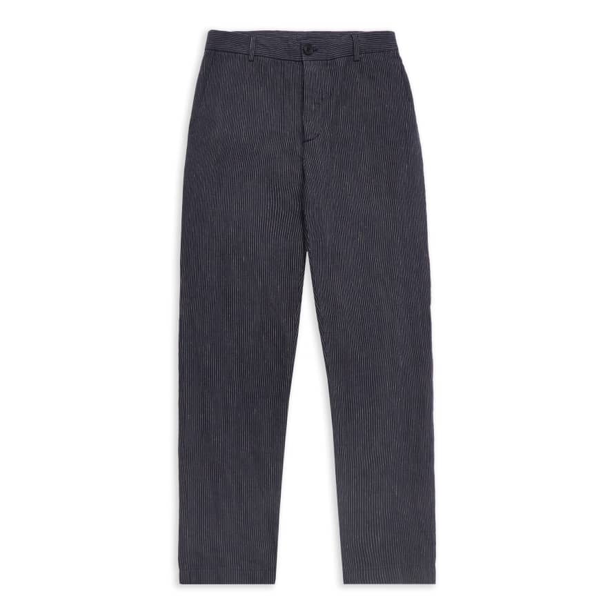Burrows & Hare  Trousers - Stripe Navy