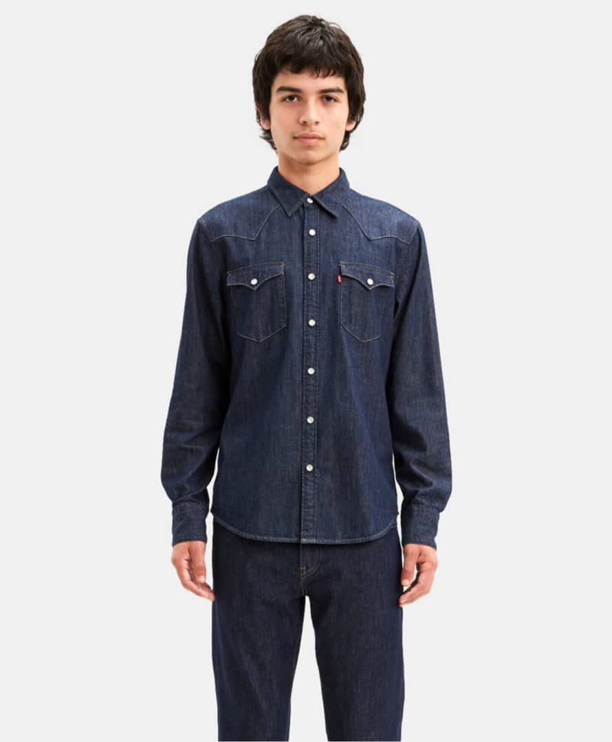 Levi's Blue Barstow Western Standard Fit Shirt