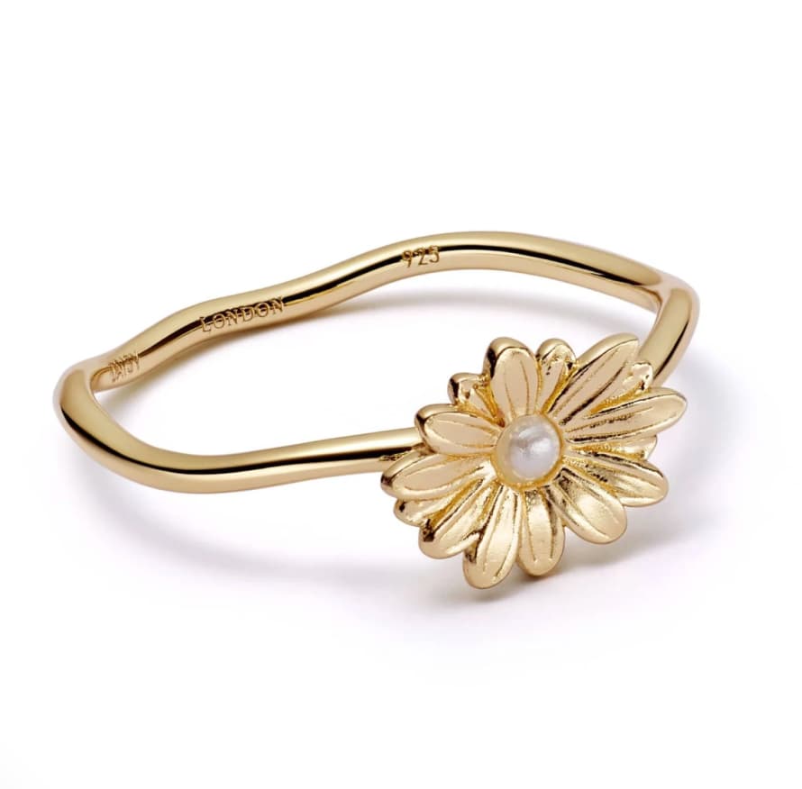 Daisy London Pearl Flower Ring
