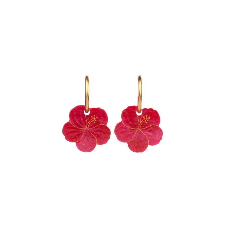 Coucou Suzette Boucles d'oreilles Hibiscus