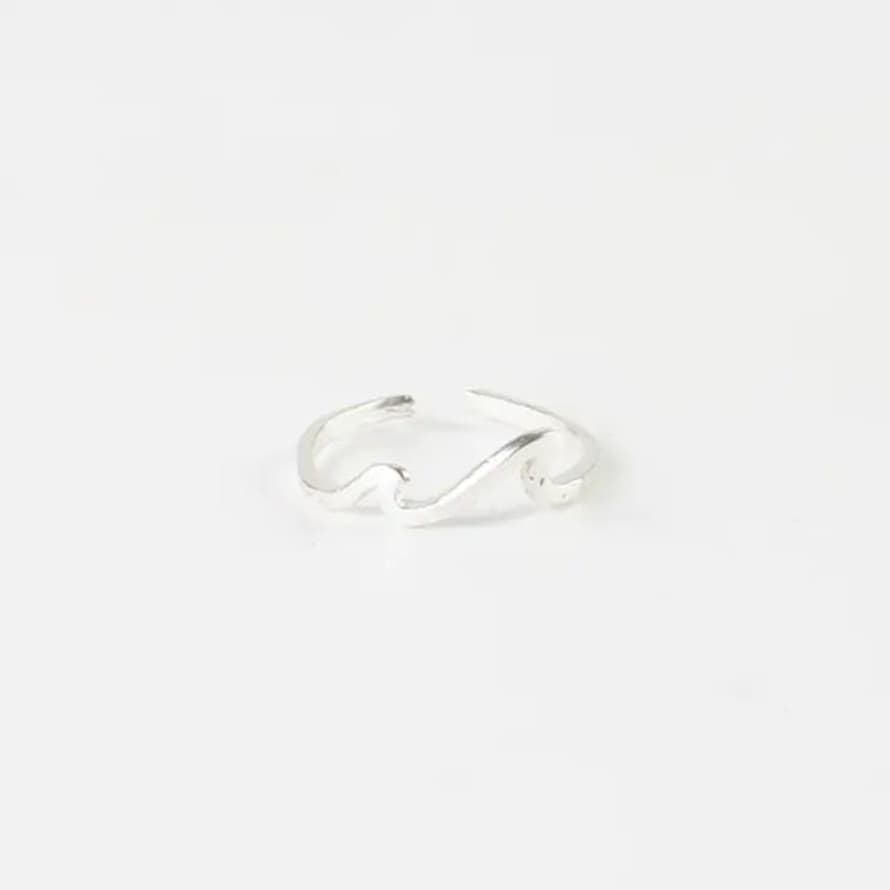 Pineapple Island Surfer Girl Double Wave Ring