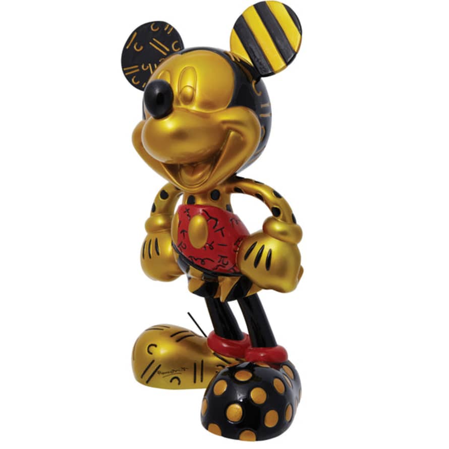 Enesco Gold And Black Mickey Statue F Britto Art. 6013537