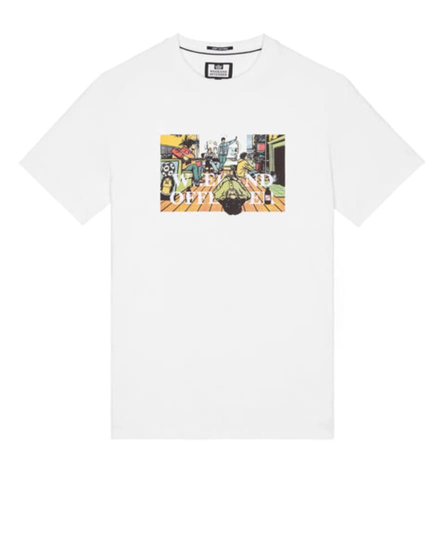 Weekend Offender Stratford Avenue Graphic T Shirt In White