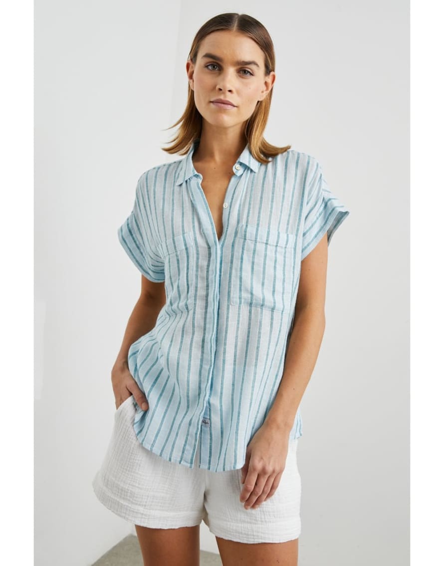 Rails Cito Cambria Stripe Short Sleeve Shirt Cambria Stripe