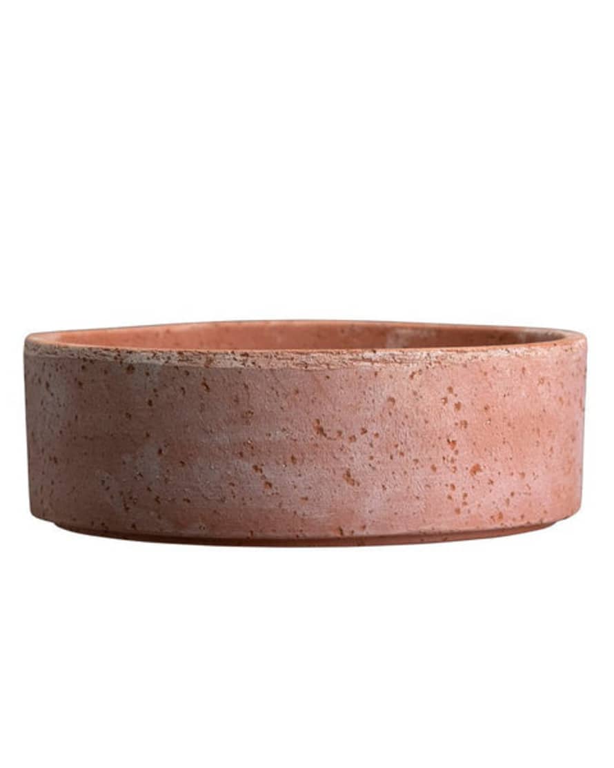 Bergs Potter 21cm Raw Terracotta Saucer In Soft Rose