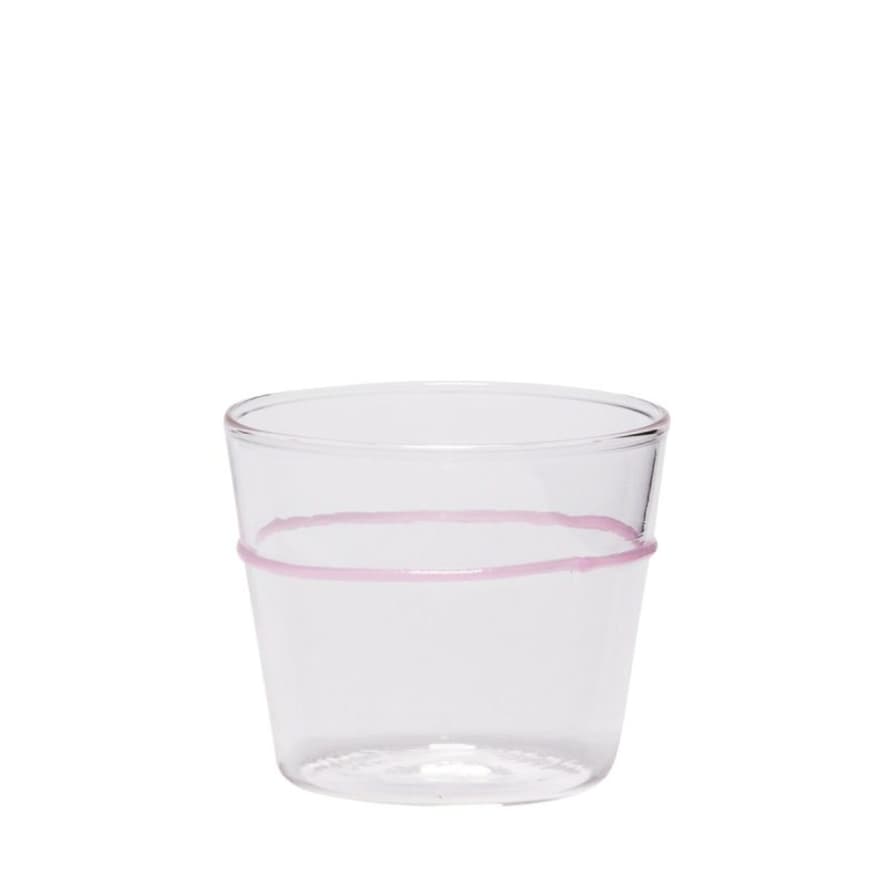 Hubsch Orbit Drinking Glass in Pink