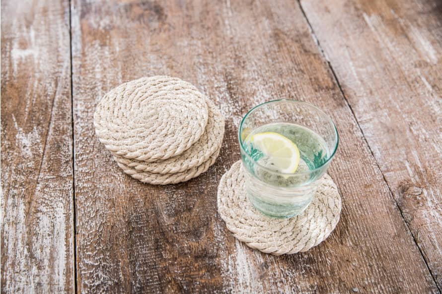 Garden Trading Coasters Round Jute Set Of 4 Natural