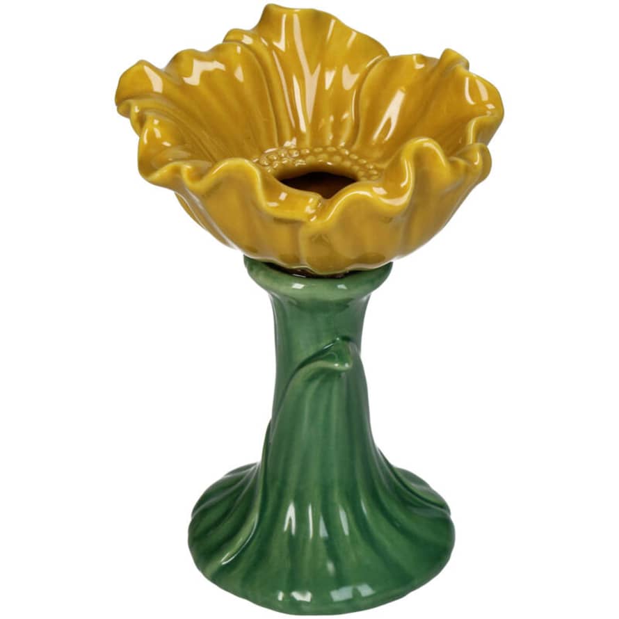 Kersten Yellow Poppy Ceramic Vase