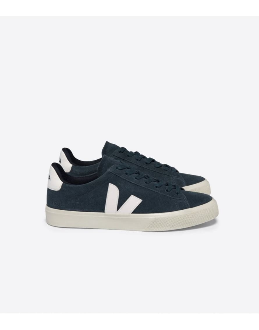 Veja Veja Campo Suede Trainers Col: Navy/ White, Size: 3