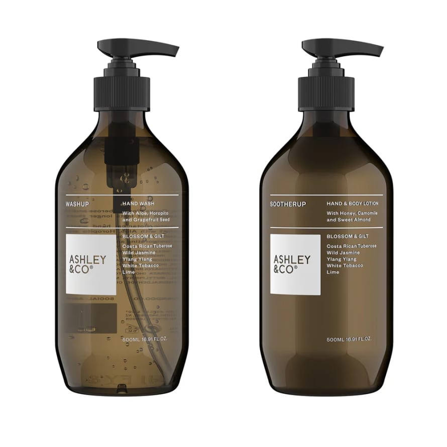 Ashley & Co Blossom and Gilt Pair Up Hand Wash and Lotion Set