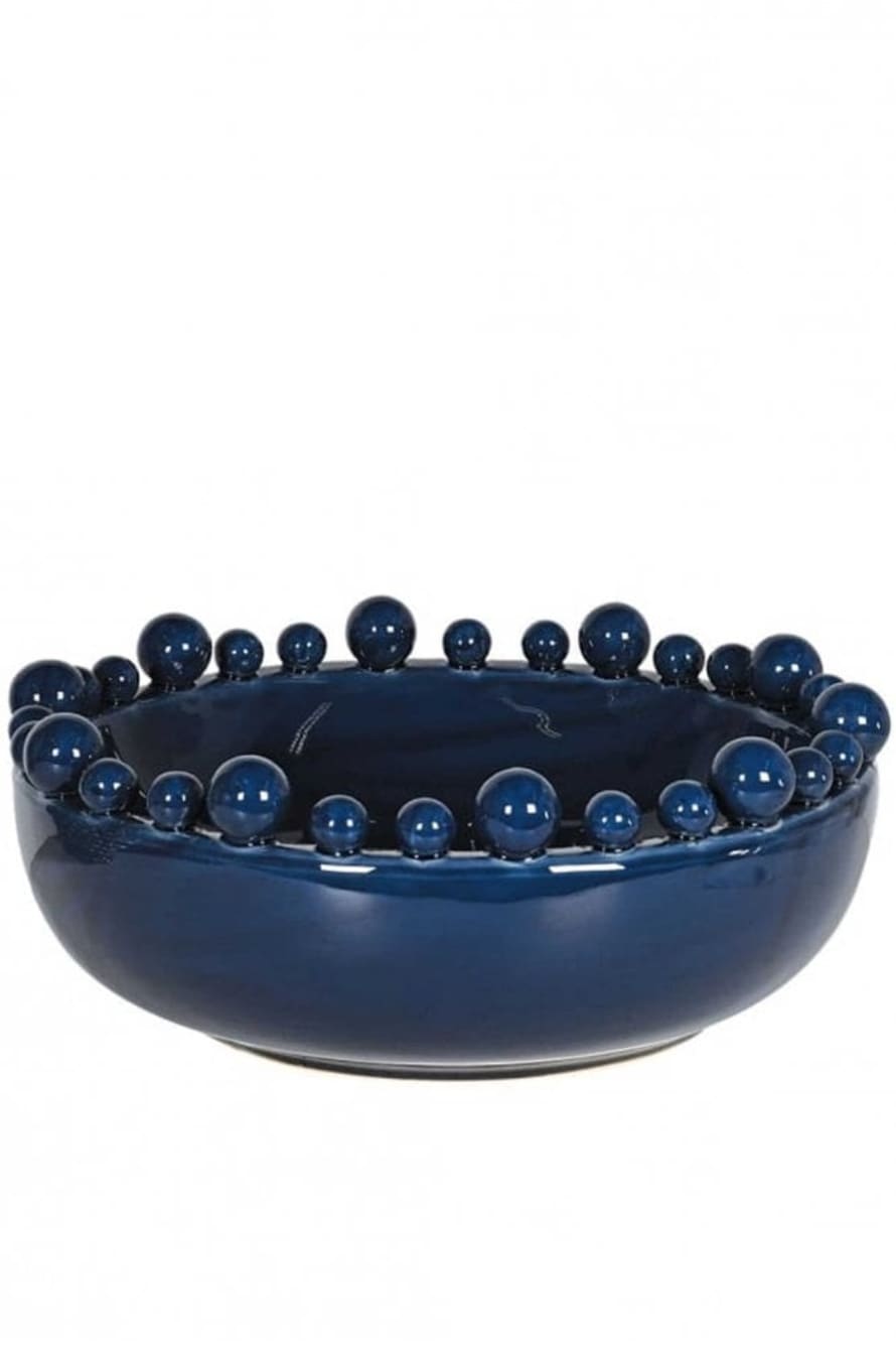 The Home Collection Dark Blue Bobble Bowl