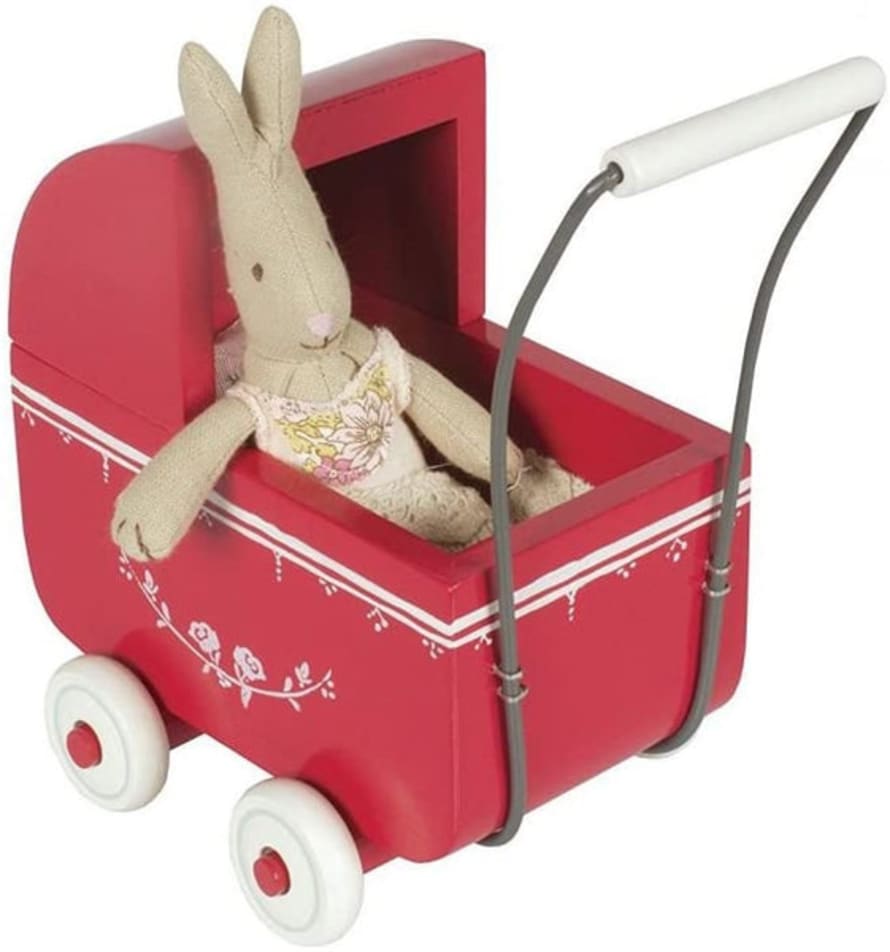 Retired Maileg Micro Red Pram