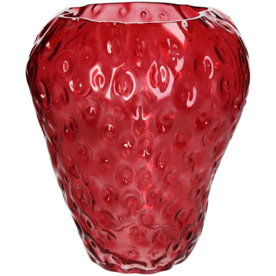 Kersten Strawberry Glass Shaped Vase : Tall