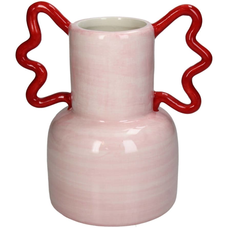 Kersten Colour Pop Pink Vase With Wobble Handles