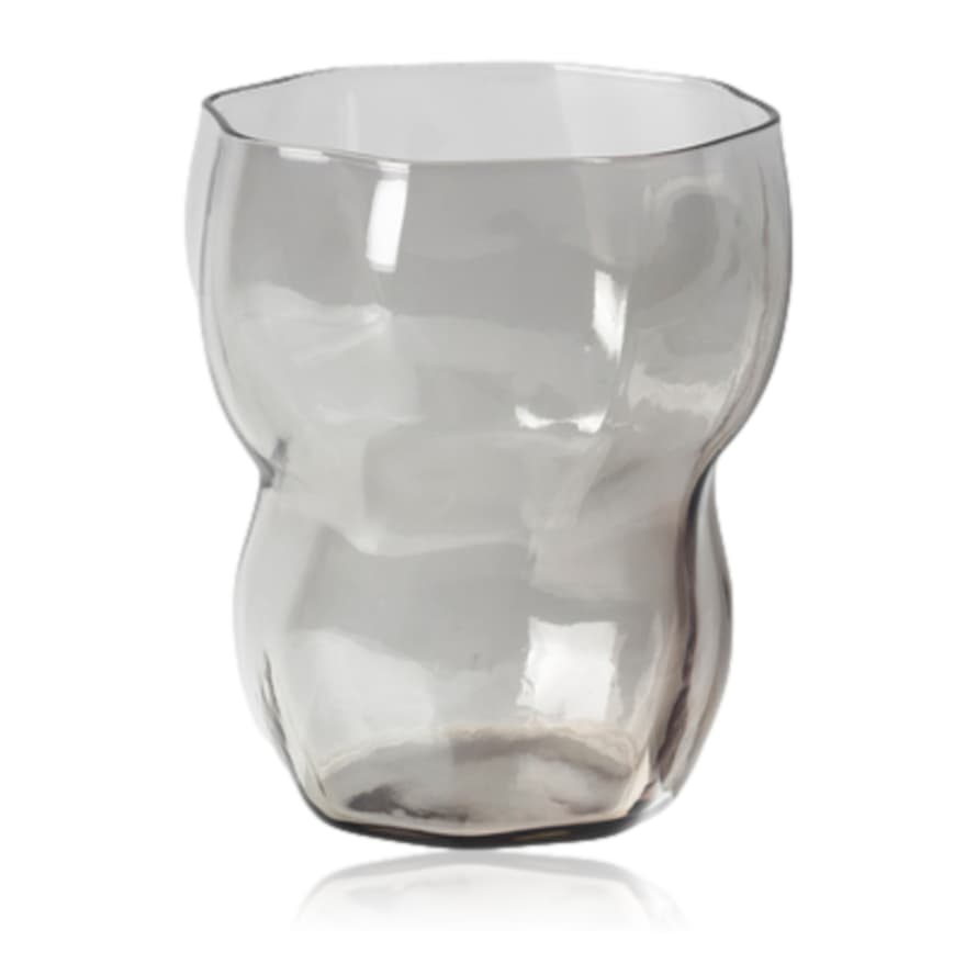Broste Copenhagen Limfjord Glass Tumbler Grey Set of 4