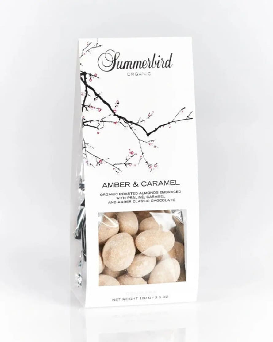 Summerbird Organic Amber & Caramel Roasted Organic Spanish Almonds 100g