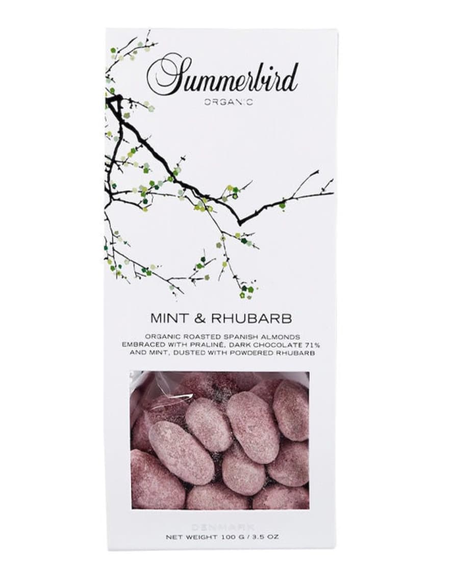 Summerbird Organic Mint & Rhubarb Roasted Organic Spanish Almonds