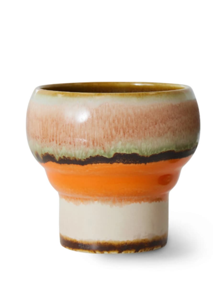 HK Living | 70s Ceramics: Lungo Mugs - Basalt Burst