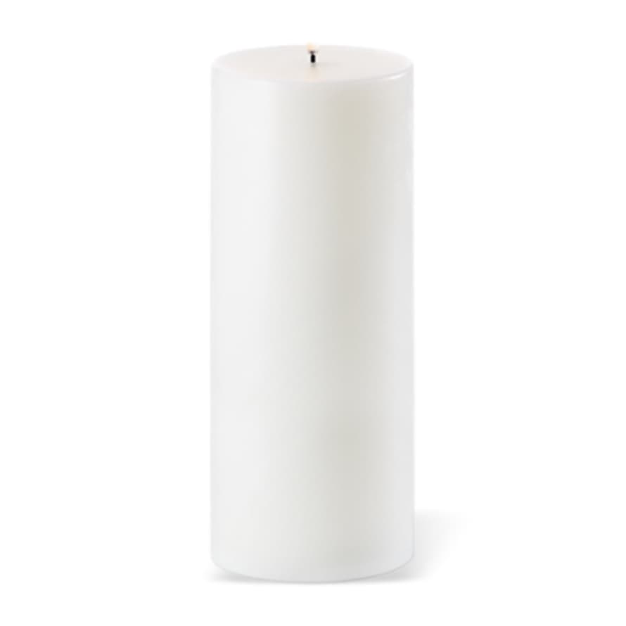 UYUNI LIGHTING LED Pillar Candle Nordic White 10.1 x 25cm