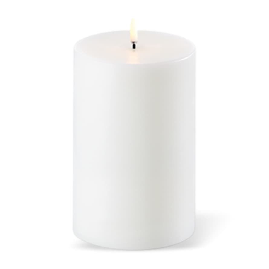 UYUNI LIGHTING LED Pillar Candle Nordic White 10.1 x 15cm