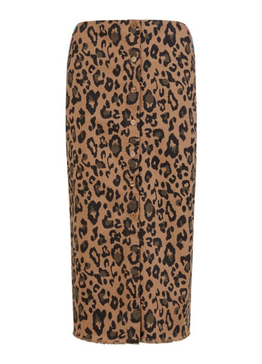 Coster Copenhagen Skirt In Blurry Leopard Print
